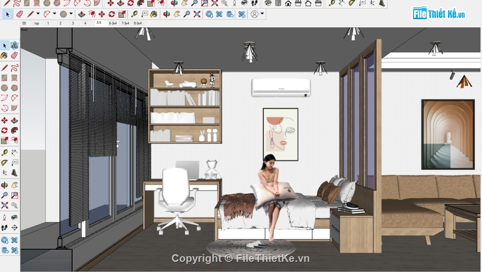 File sketchup nội thất,sketchup phòng khách,nội thất phòng khách sketchup,nội thất phòn khách,File sketchup nội thất phòng khách